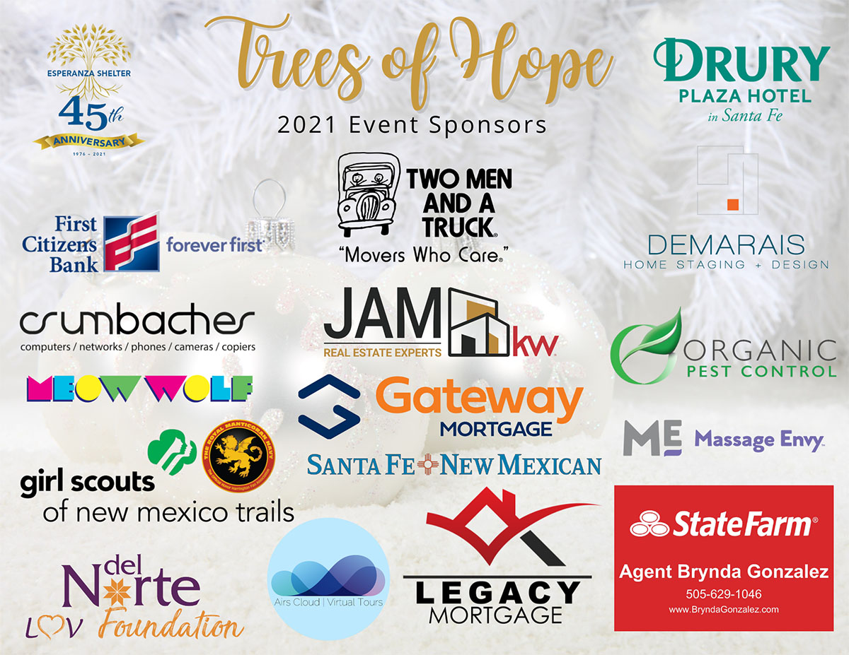 2021 Trees of Hope Sponsors All